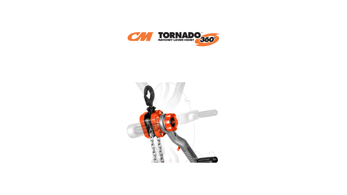 Nouveau CM Tornado 360 ° redéfinit les palans à cliquet