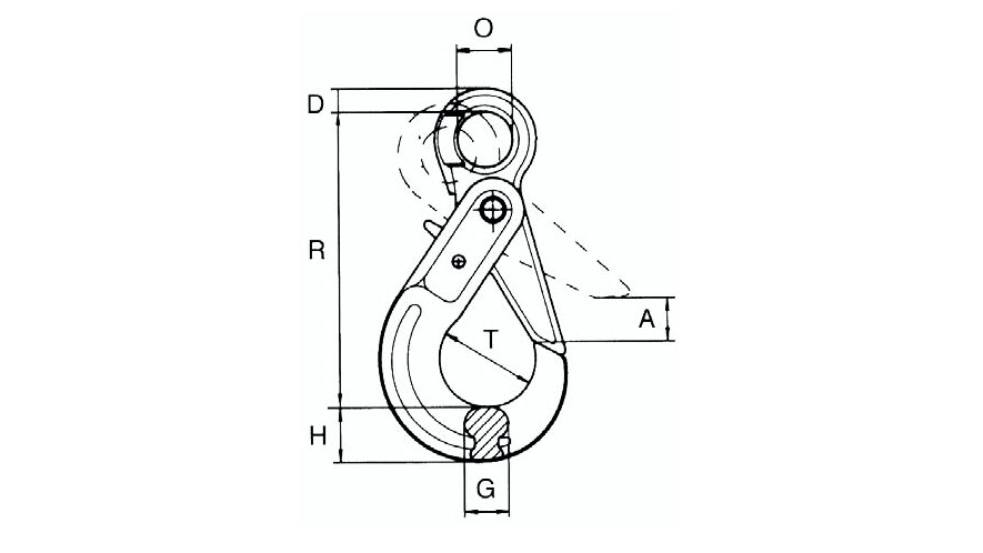 CARTEC - CROCHET OEIL AUTOBLOQUANT