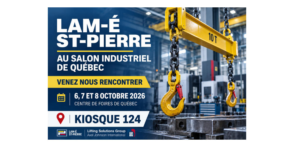 Lam-É St-Pierre au Salon Industriel de Québec 2026 : Venez nous rencontrer au kiosque 124 !