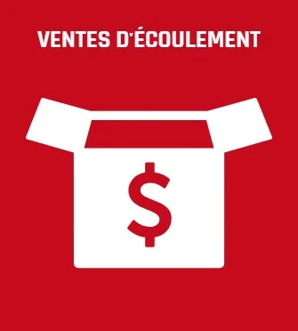 ventes d'écoulement