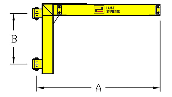 WALL MOUNT ARTICULATING JIB CRANE